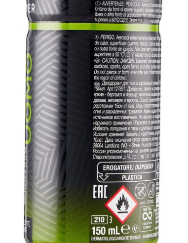 Malizia Uomo Deodorante Spray - 150ml - Vetyver